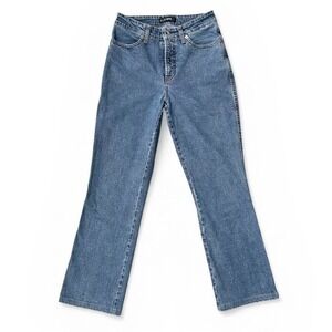 Cambio‎ Jeans Women's 4 Y2K Medium Wash Straight Leg Bootcut Stretch Denim Blue